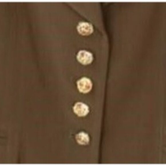 Oleg Cassini Vintage Brown Fully Lined Columbian 2 piece Skirt Suit size 14 - Picture 5 of 5